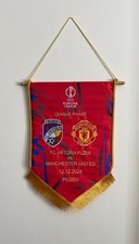 Wimpel FC Viktoria Plzeň - Manchester United UEFA Europa League 2024 Praporek.