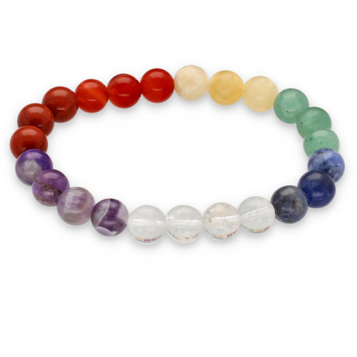 Chakra kugelarmband 8 mm - kugelarmband,