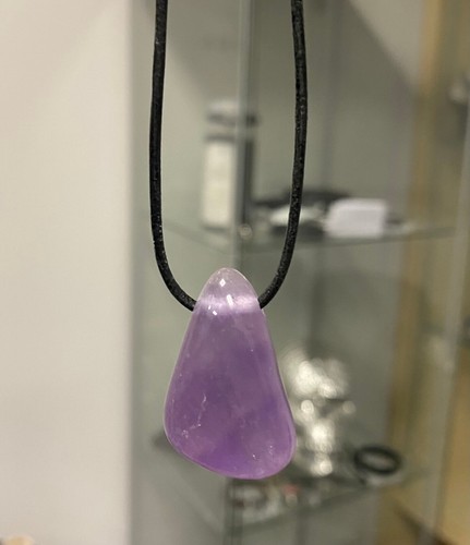 Amethyst kette stein anhänger - amethyst,