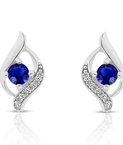 Weißgold ohrringen mit - ,