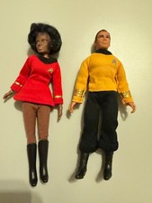 Star Trek Action Figuren Kirk & Uhura alt Mego ca. 1972/74
