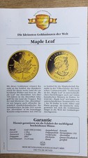 Goldmünze Maple Leaf 1 Dollar 1/20 oz Kanada 2007