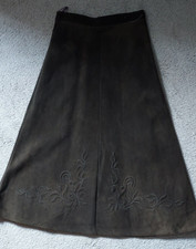 Trachtenrock Gr. 32/34 Lederrock Wildleder A-Linie Oktoberfest edel schick