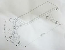 Bauchtrainer klappbar verstellbare Trainingsbank Sit-Up Bank Hantelbank GE8