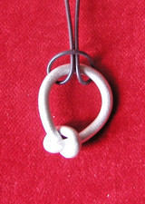 VERBINDUNGS - SCHMUCK  KNOTENSCHMUCK VON MARTINA TORNOW 925 SILBER RHODINIERT