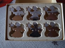 Serviettenringe, Engel mit Stern, Silberfarben