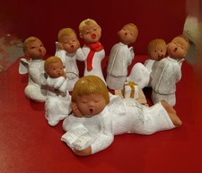 Acht Vintage Singer Engel Von