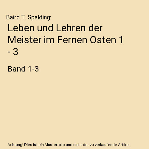 Leben und lehren der - der, meister