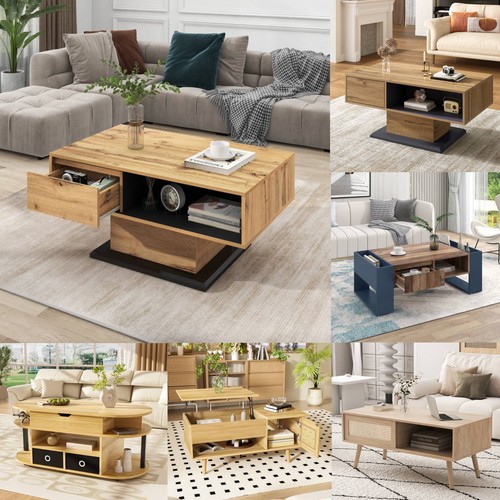 Couchtisch mit stauraum - couchtisch,