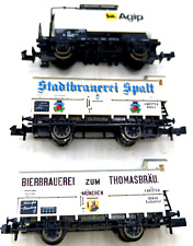 Minitrix 2 Bierwagen + Roco Kesselwagen für Sammler Spur N Modelleisenbahn Box 3