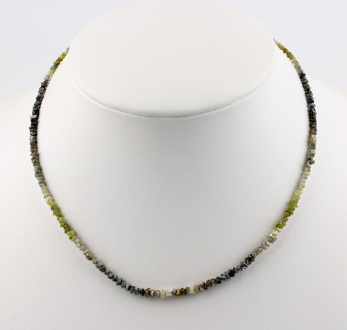 Natur roh diamant - diamant, kette