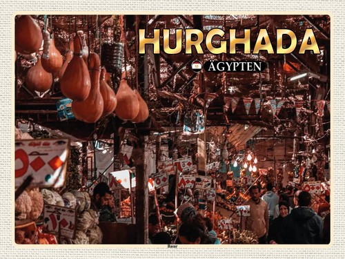 Blechschild 30x40 hurghada - 30x40,