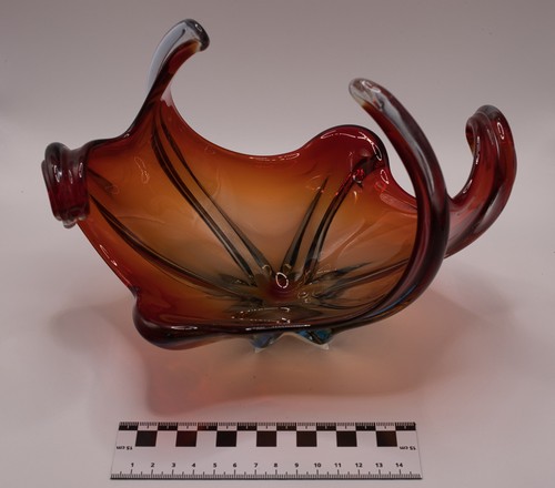 Vintage murano glas schale - glas,
