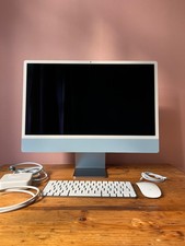 Apple iMac 24" (2023) Blau | 8 GB RAM | 512 GB SSD | Zubehör vollständig