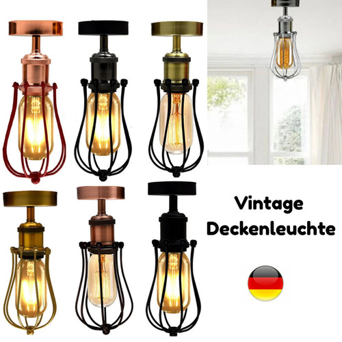 Deckenleuchte retro metall - deckenleuchte,