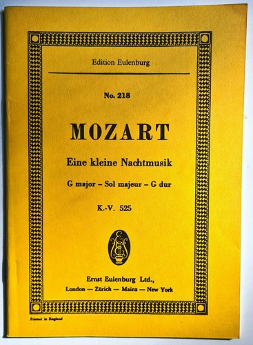 Partitur mozart eine - mozart,