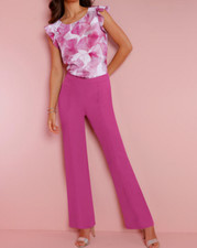 146723+ Creation L by heine Blusentop Bluse Top Shirt ecru pink NEU Gr. 38 - 50