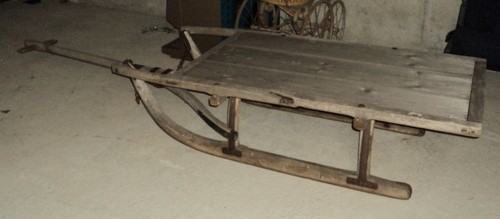 Antiker großer schlitten - antiker,