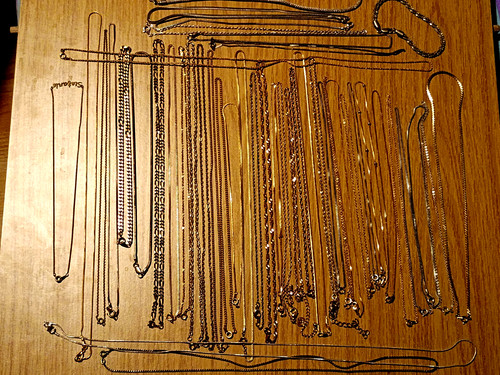 Vintage halsketten goldfarbe - vintage,