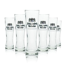 6x König Ludwig Bier Glas