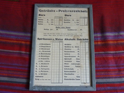 Brauerei preistafel bier - preistafel,,