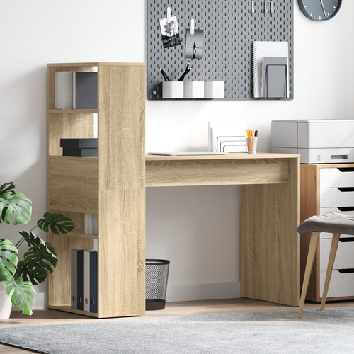 Schreibtisch mit stauraum holz - schreibtisch,