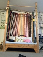 Kinderbett Sofa Couch Matratze Lattenrost Vollholz Holz unbehandelt TOP