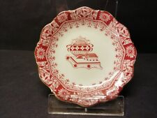 Seltmann Weiden Theresia China Rot Konfekt-/Canapeeteller Teebeutelablage 9 cm Ø