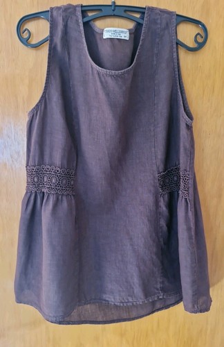Leinenbluse 38 braun - 38,