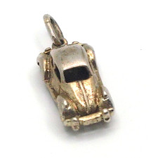 Exklusiver Auto Anhänger 835 Silber Volkswagen KÄFER Charm car Automobil
