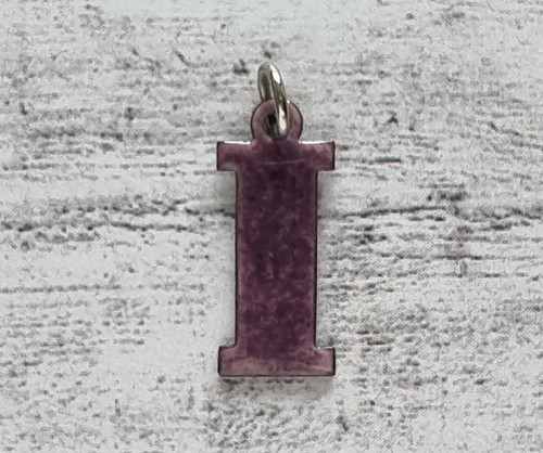 Vintage buchstabe emaille - vintage, lila