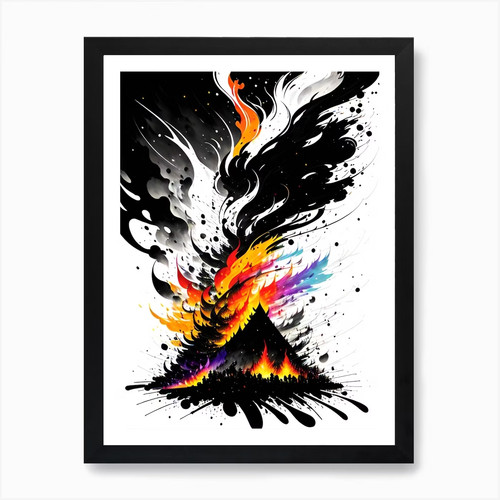 Feuer himmel kunstdruck - feuer,