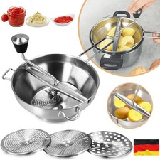 Passiermühle Edelstahl mit 3