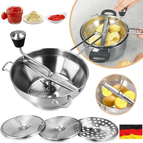 Passiermühle edelstahl mit - passiermühle,