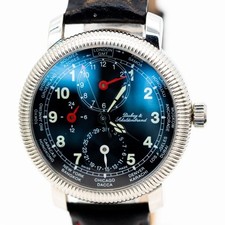 Dubey & Schaldenbrand Diplomatic GMTUhr Stahl Automatik 38mm mit Box