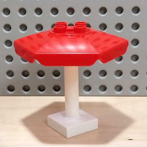 Lego duplo sonnenschirm - lego, rot