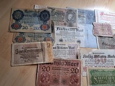 Konvolut Banknoten Schrottkonvolut 2 Reichsbank Notgeld Inflationsgeld