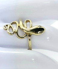 Schlangenring Gold 333 / Damenring Gelbgold Motiv Schlange