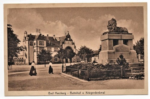 Bad harzburg bahnhof und - ak,