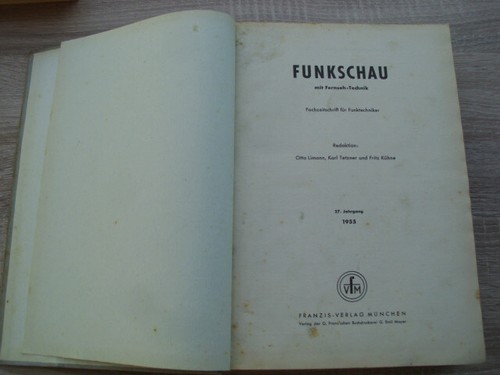 Funkschau 1955 gebunden mit