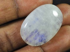 AAA Natürlicher Regenbogen Mondstein Oval Cabochon Lose Lose Edelstein 20X38X7MM