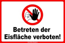 Warnschild Betreten der
