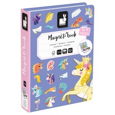 Janod Magneti' Buch Einhorn 44 Magnet Bildungs Spiel 10 Modell Karten Alter 3-8