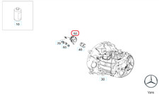 Original MERCEDES-BENZ A0002540800 Zentralausrücker, Kupplung Sprinter B907 B910