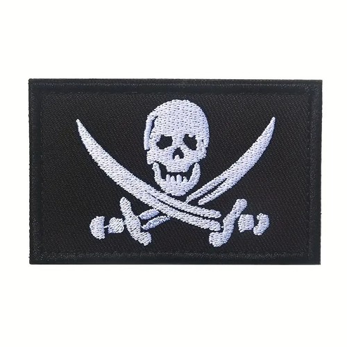 Piraten flagge patch klett - flagge|,
