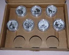 Lunar 7x 1 oz Silber Maus +