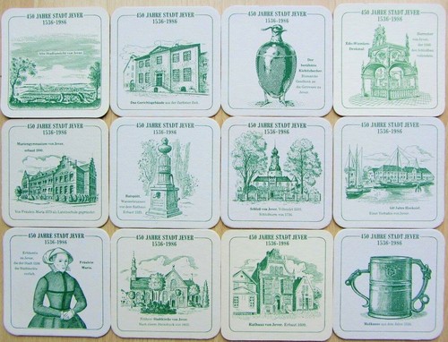 Bierdeckel serie jever - serie,