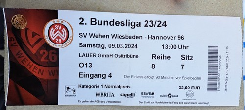 Sammler used ticket 2 - 23/24, 2.bl