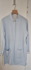 edle Strickjacke Cardigan Wendejacke INSIEME Hellblau/Weiß Gr. 42 NEU NP 200 €