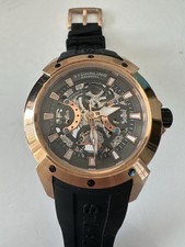 Stührling Original Automatik Skelett-Uhr mit Sichtboden - Top!